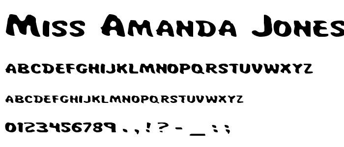 Miss Amanda Jones Exp font
